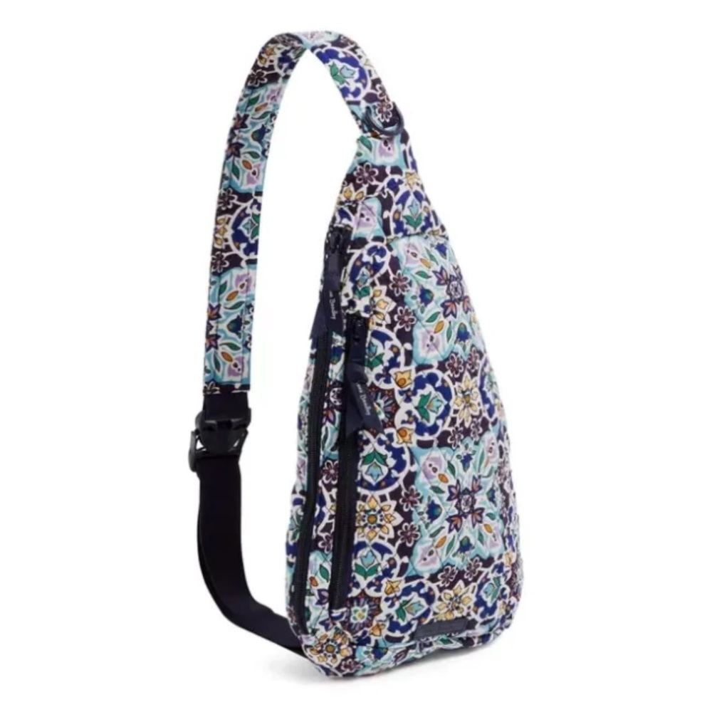 NWT Vera Bradley Sling Backpack Lisbon Medallion Cool Travel